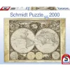 Puzzle 2000 pièces : Mappemonde historique - Schmidt