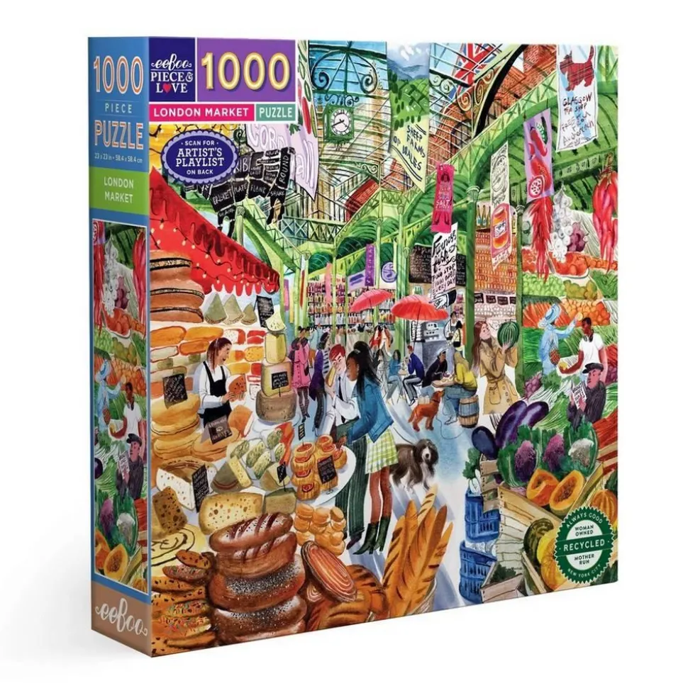 Puzzle 1000 pièces : Marché de Londres - Eeboo