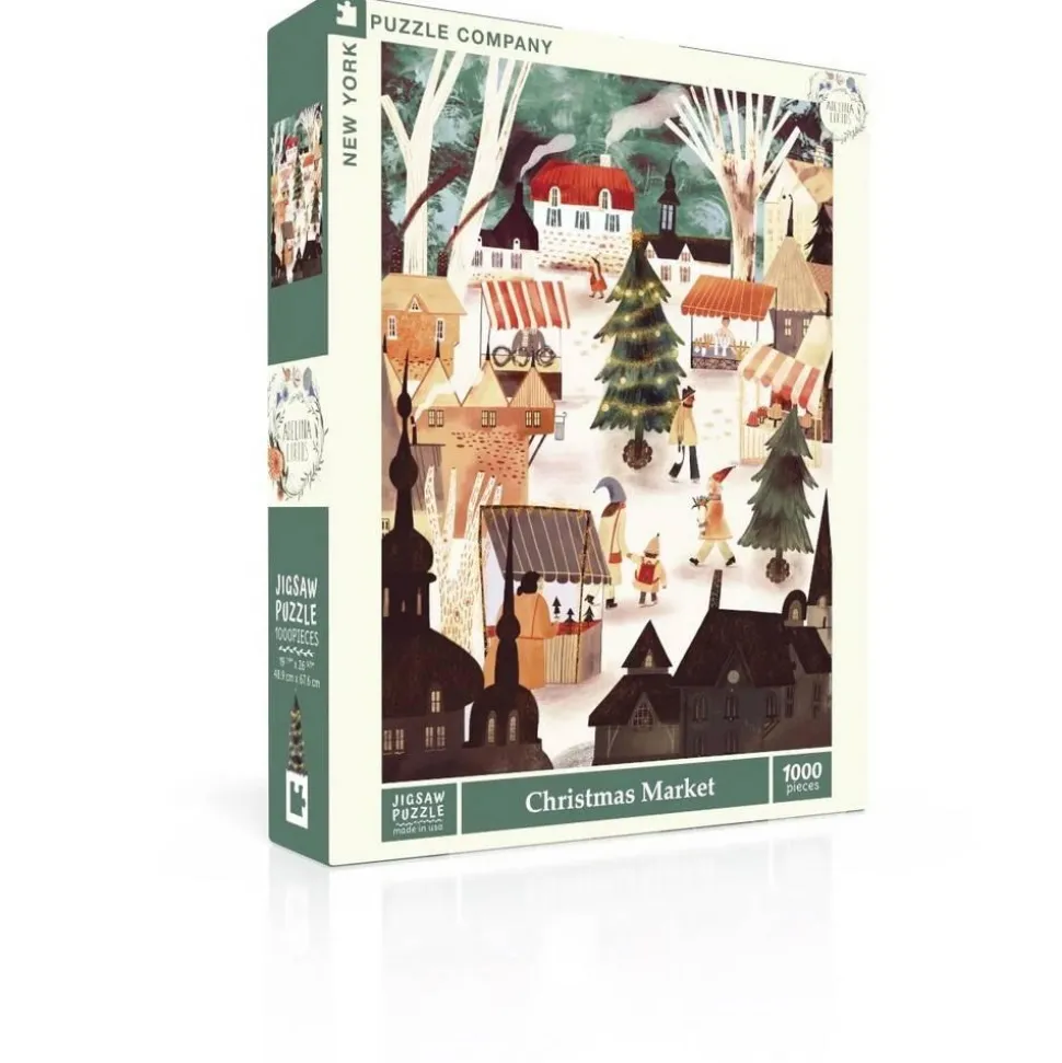 Puzzle 1000 pièces : Marché de Noël - New York Puzzle Company
