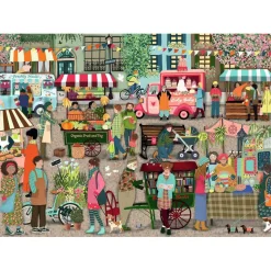 Puzzle 1000 pièces - Marché de rue - Ravensburger