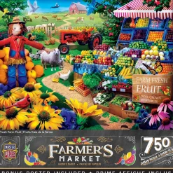 Puzzle 750 pièces : Marché fermier - Fruits frais de la ferme - Master Pieces