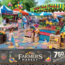 Puzzle 750 pièces : Marché fermier - Corner Market - Master Pieces