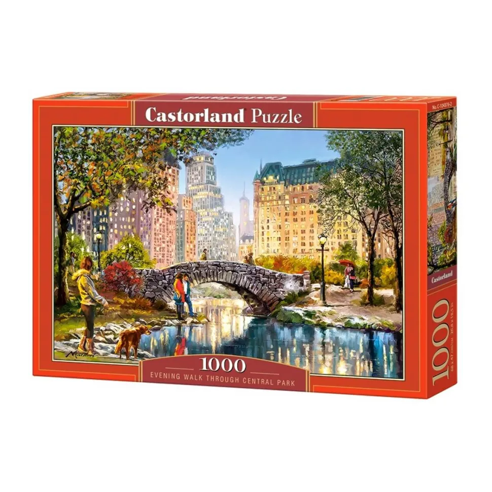 Puzzle 1000 pièces : Marche en soirée dans Central Park - Castorland