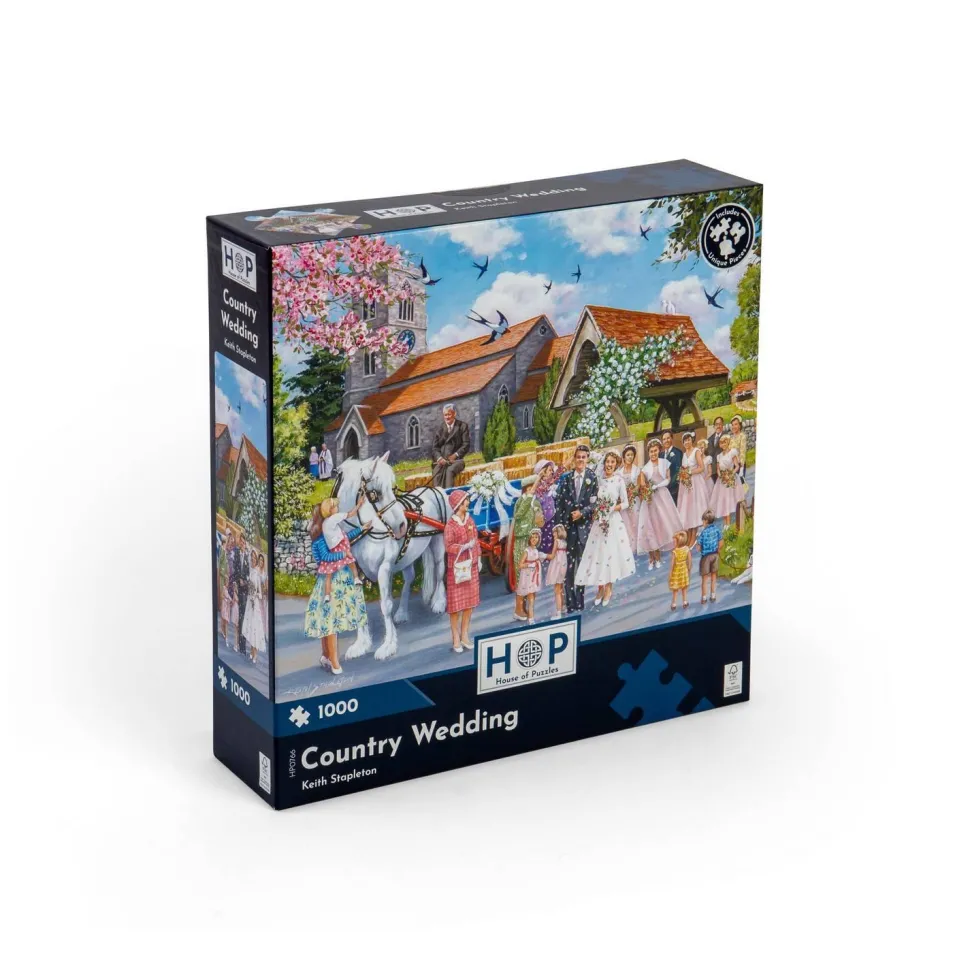 Puzzle 1000 pièces : Mariage champêtre - The House Of Puzzle