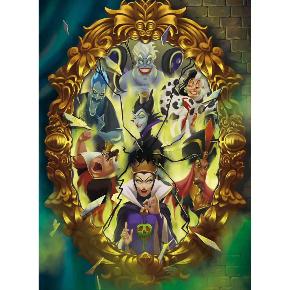 Puzzle 1000 pièces : Méchants Disney - Clementoni