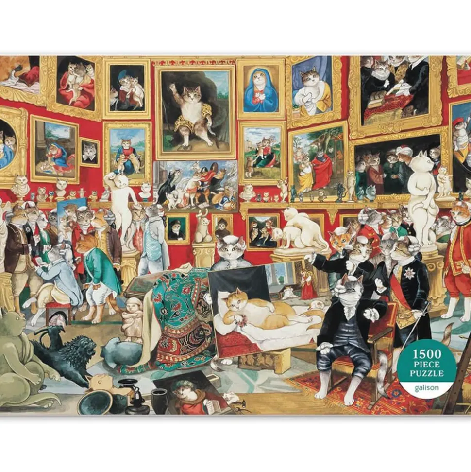 Puzzle 1500 pièces : Meowsterpiece of Western Art : La Tribune des offices - Galison
