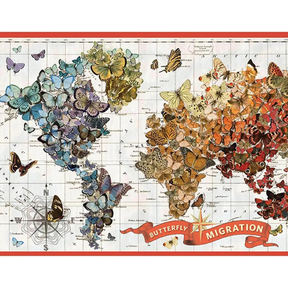 Puzzle 1000 pièces : migration du papillon - Galison