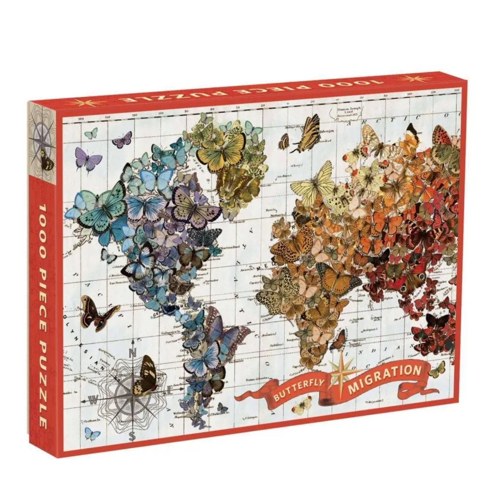 Puzzle 1000 pièces : migration du papillon - Galison