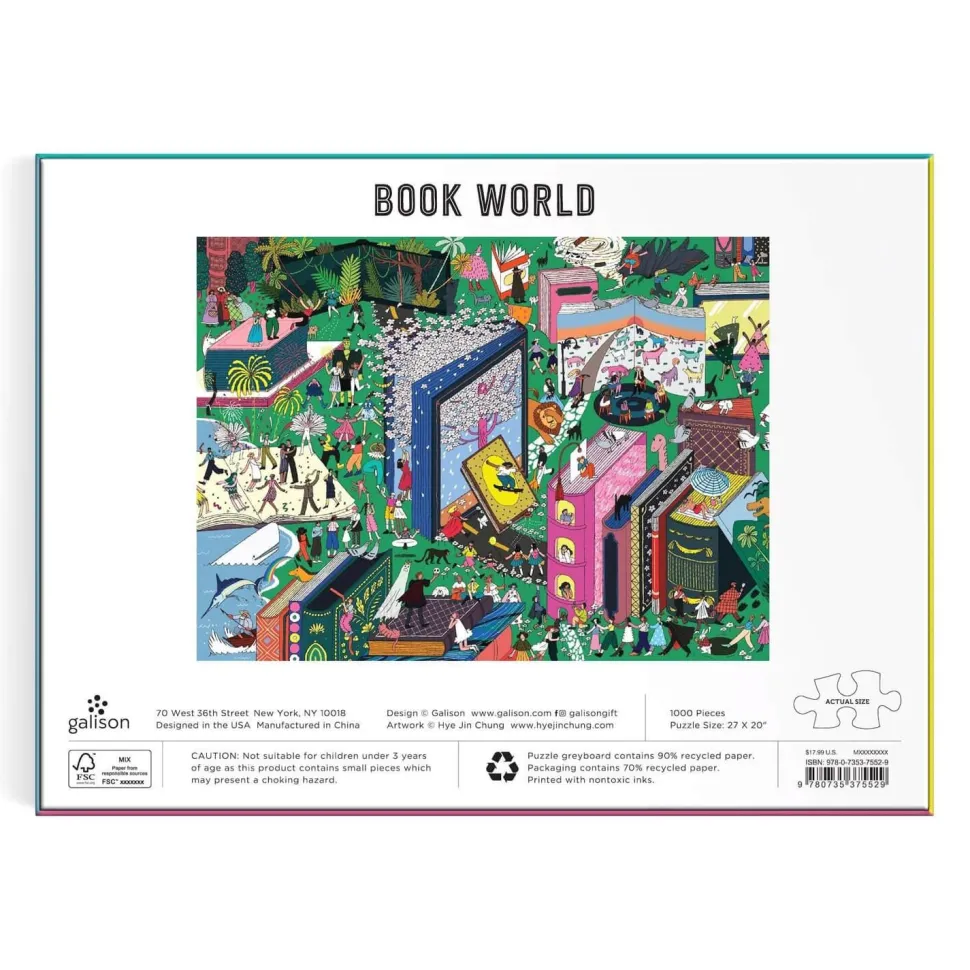 Puzzle 1000 pièces : Monde du Livre - Galison