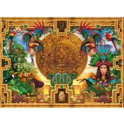 Puzzle 2000 pièces : Montage Aztèque Maya - Educa