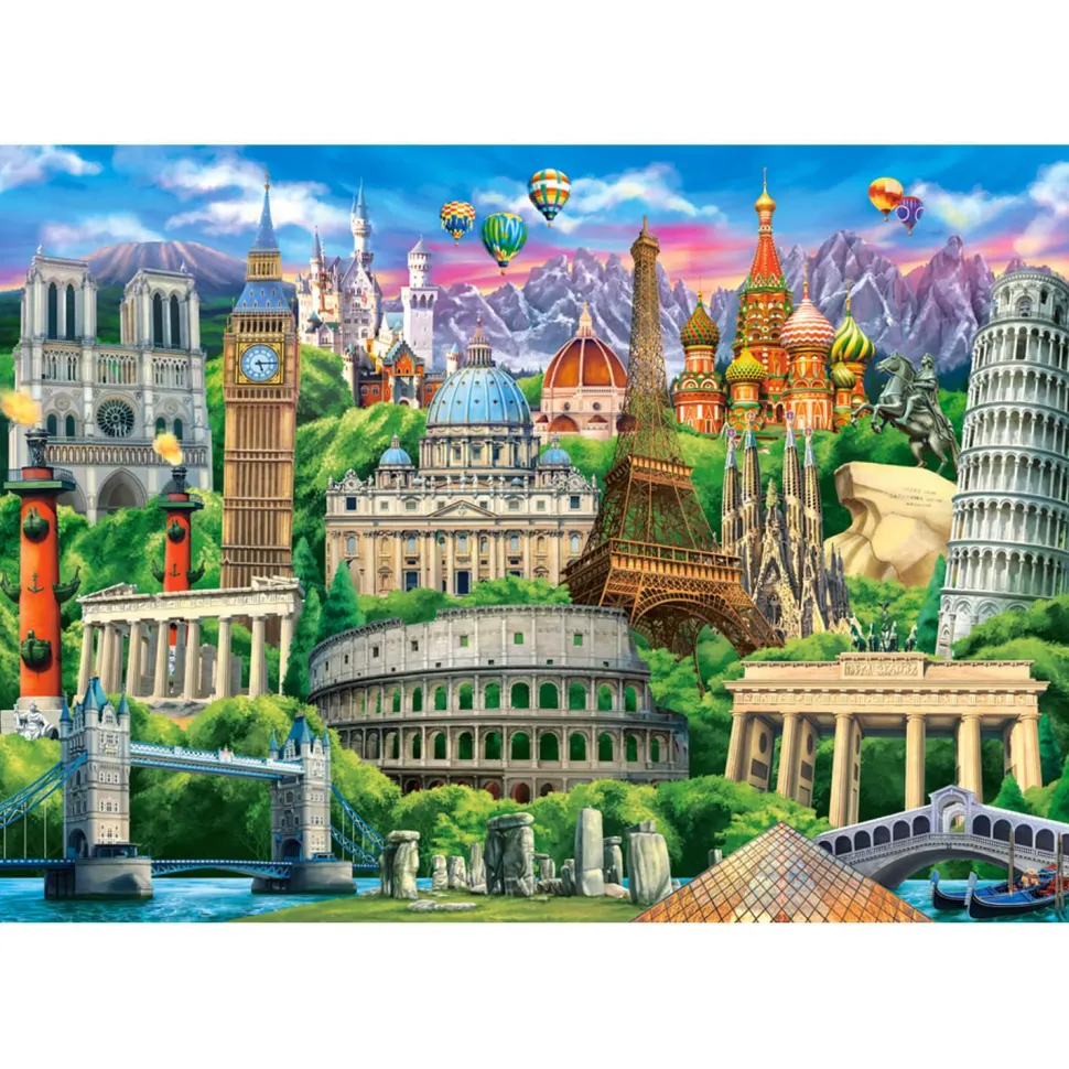 Puzzle 1000 pièces : Monuments Célèbres - Castorland