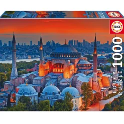Puzzle 1000 pièces : Mosquée Bleue, Istanbul - Educa