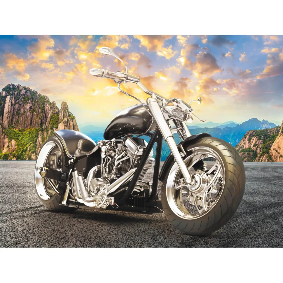 Puzzle 500 pièces : Moto noire - Trefl