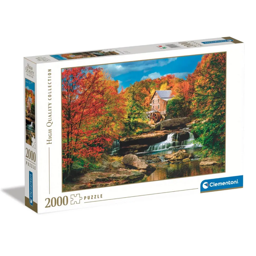Puzzle 2000 pièces : Moulin Glade Creek Griest - Clementoni