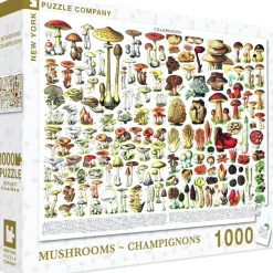 Puzzle 1000 pièces : Mushrooms Champignons - New York Puzzle Company