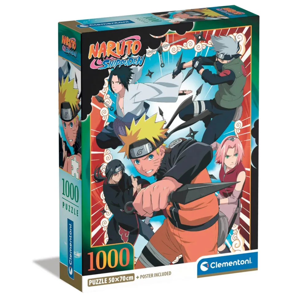 Puzzle 1000 pièces : Naruto Shippuden - Clementoni