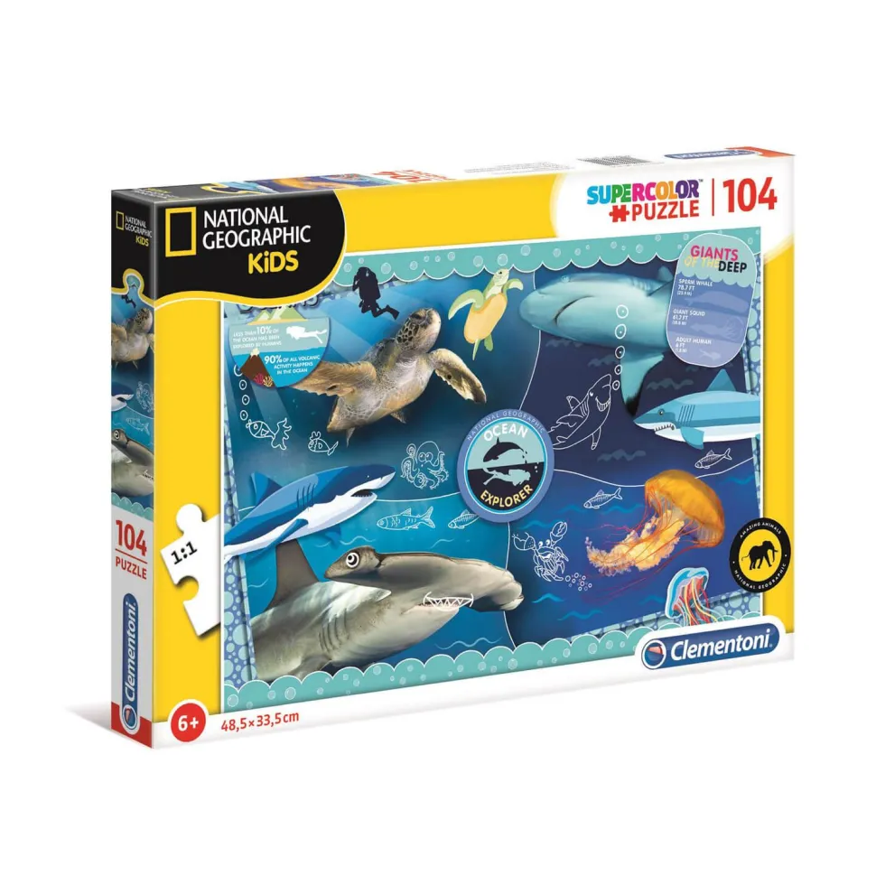 Puzzle 104 pièces : National Geographic Kids : Océan - Clementoni