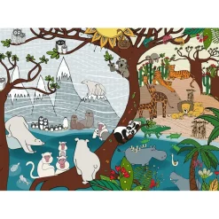 Puzzle 1000 pièces : Nature : Été Et Hiver - DToys