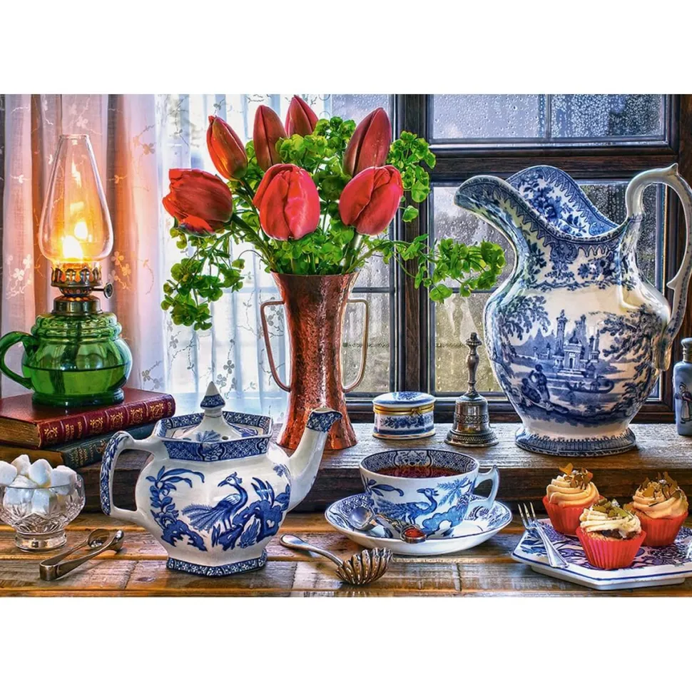 Puzzle 1500 pièces : Nature morte avec des Tulipes - Castorland