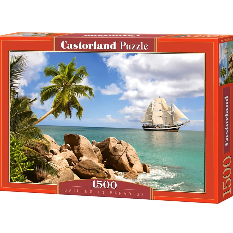 Puzzle 1500 pièces : Naviguer au Paradis - Castorland