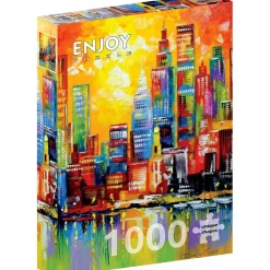 Puzzle 1000 Pièces : New York City lumineuse - EnjoyPuzzle