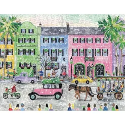 Puzzle 1000 pièces : Noël à Charleston, Michael Storrings - Galison