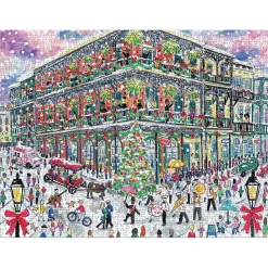 Puzzle 1000 pièces : Noël à la Nouvelle-Orléans, Michael Storrings - Galison