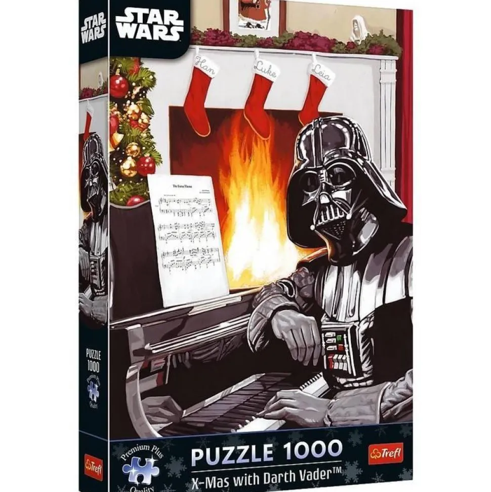 Puzzle 1000 pièces : Noël avec Dark Vador ! - Trefl
