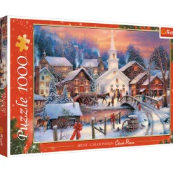 Puzzle 1000 pièces : Noël Blanc - Trefl