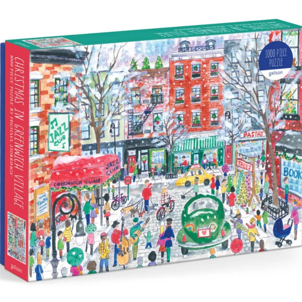 Puzzle 1000 pièces : Noël dans le village de Greenwich - Galison