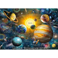 Puzzle 200 pièces : Notre système solaire (en allemand) - Schmidt