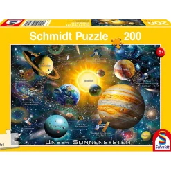 Puzzle 200 pièces : Notre système solaire (en allemand) - Schmidt