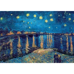 Puzzle 1000 pièces : Nuit étoilée sur le Rhône, van Gogh - Eurographics