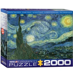 Puzzle 2000 pièces : Nuit étoilée, Vincent Van Gogh - Eurographics