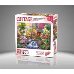 Puzzle 1500 pièces : Oiseaux chanteurs à Summertime Mill - Ks Games