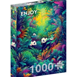 Puzzle 1000 Pièces : Panda Haven - EnjoyPuzzle