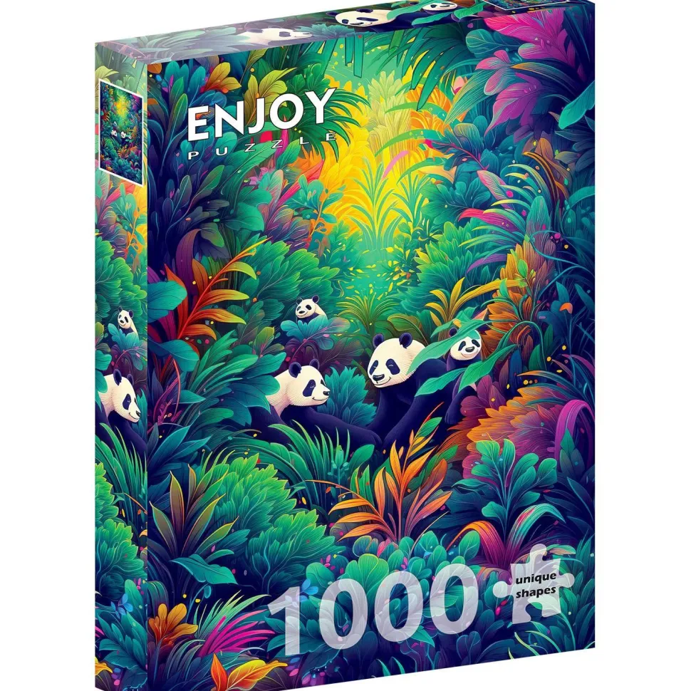 Puzzle 1000 Pièces : Panda Haven - EnjoyPuzzle