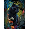 Puzzle 500 pièces : Panthère Noire avec Jungle Tropicale - Ks Games