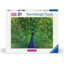 Puzzle 500 pièces : Paon - Ravensburger