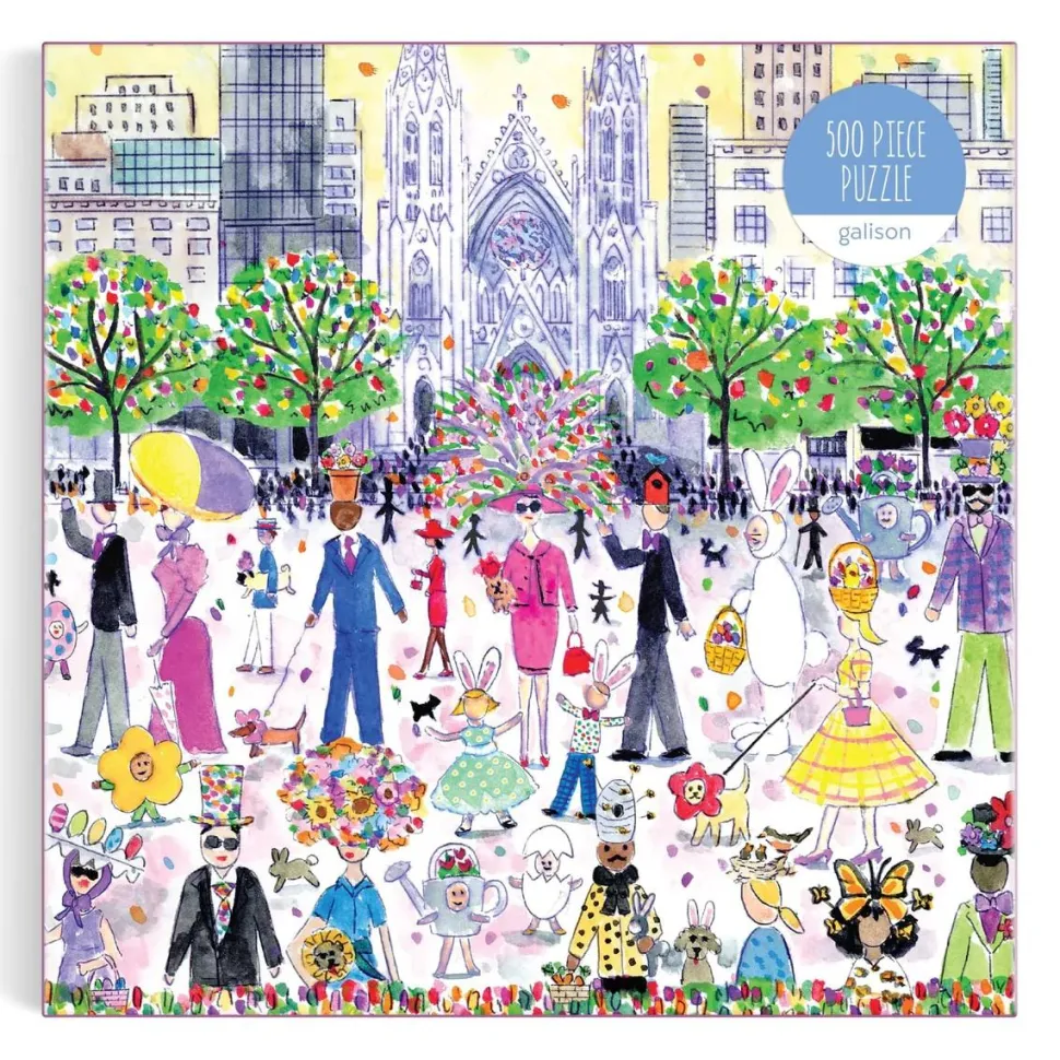 Puzzle 500 pièces : Parade de Pâques, Michael Storrings - Galison