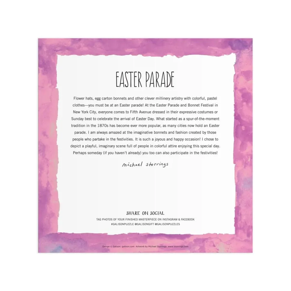 Puzzle 500 pièces : Parade de Pâques, Michael Storrings - Galison