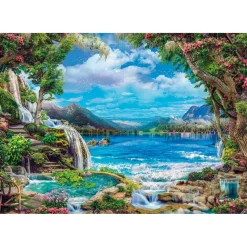 Puzzle 2000 pièces : Paradis sur Terre - Clementoni