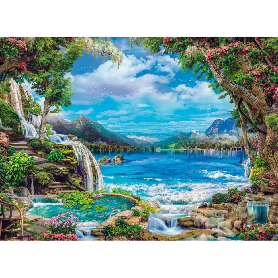 Puzzle 2000 pièces : Paradis sur Terre - Clementoni