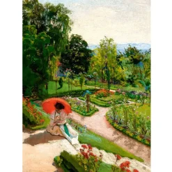 Puzzle 500 pièces : Parapluie rouge, Józef Mehoffer - Castorland