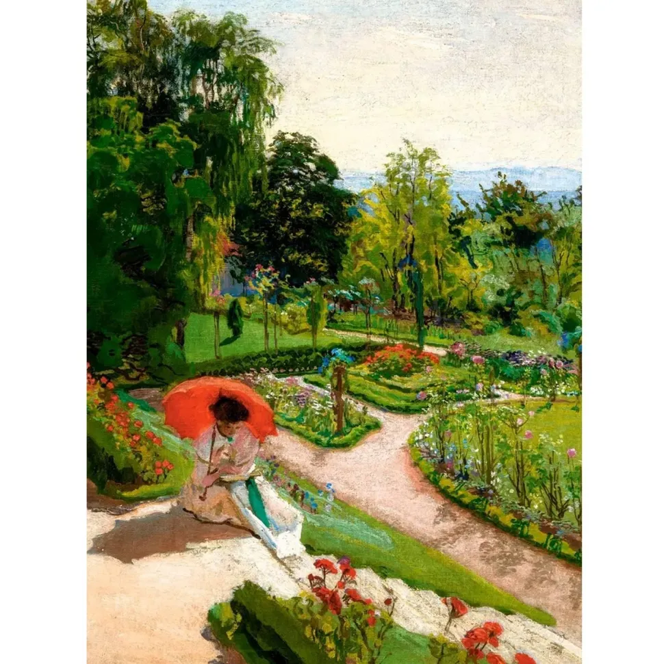 Puzzle 500 pièces : Parapluie rouge, Józef Mehoffer - Castorland