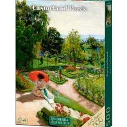 Puzzle 500 pièces : Parapluie rouge, Józef Mehoffer - Castorland