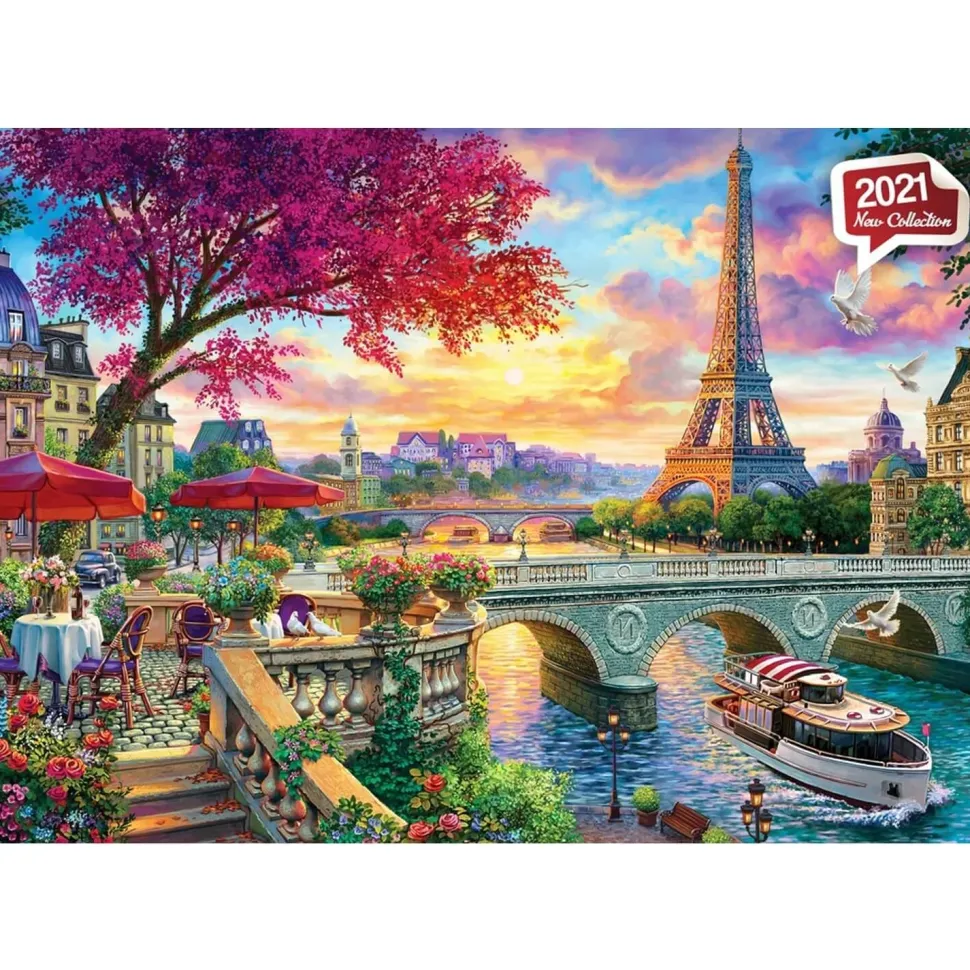 Puzzle 3000 pièces : Paris en fleurs - Anatolian