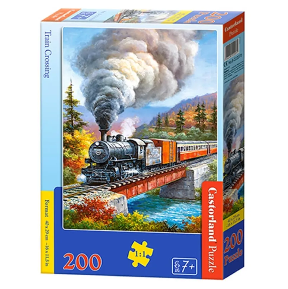 Puzzle 200 pièces : Passage du train - Castorland
