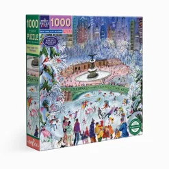 Puzzle 1000 pièces : Patineurs de New York - Eeboo