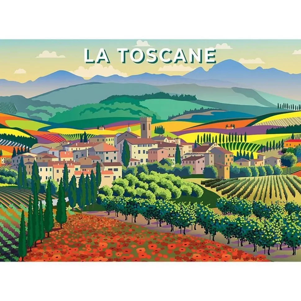 Puzzle 1000 pièces : Paysage de Toscane - Sentosphère
